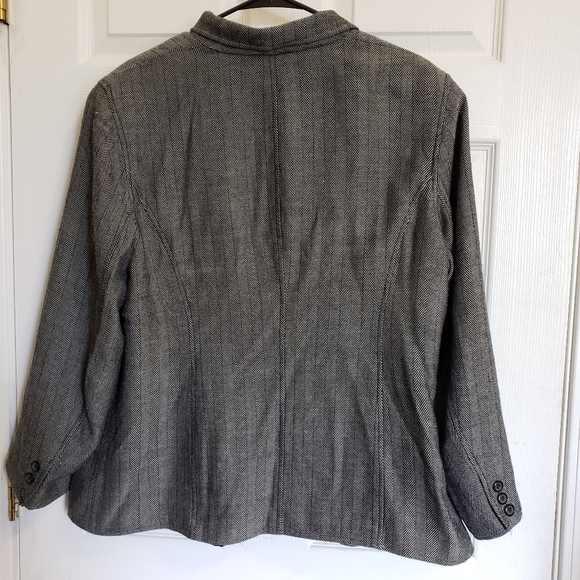 RARE Vintage August Max Woman Plus Size Silk/Wool Blend Jacket - Picture 3 of 4